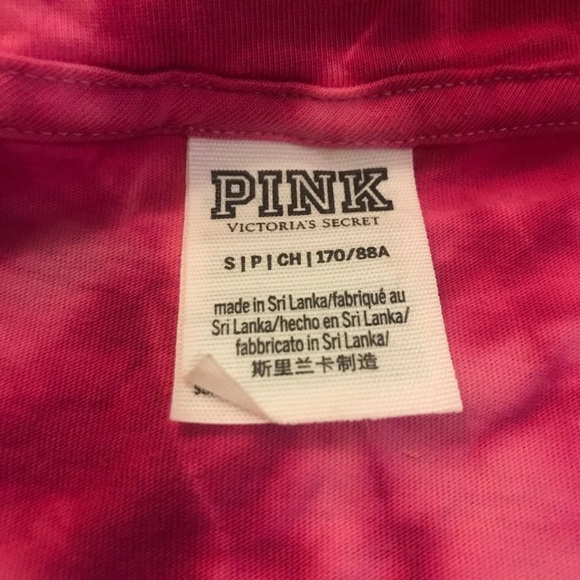 VS PINK TIE DYE SHIRT SMALL - Picture 4 of 4